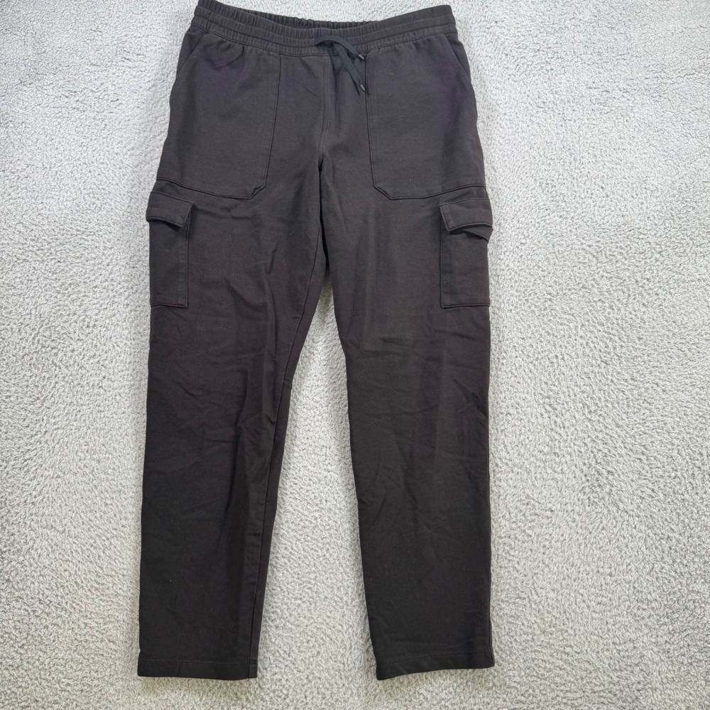 Patagonia‎ Organic Cotton Cargo Pants Womens Small Black Elastic Waist Joggers